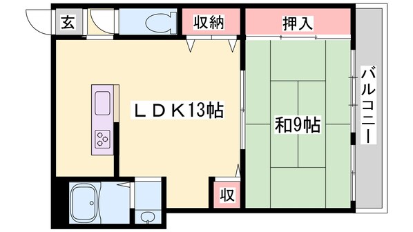 山陽天満駅 徒歩9分 2階の物件間取画像